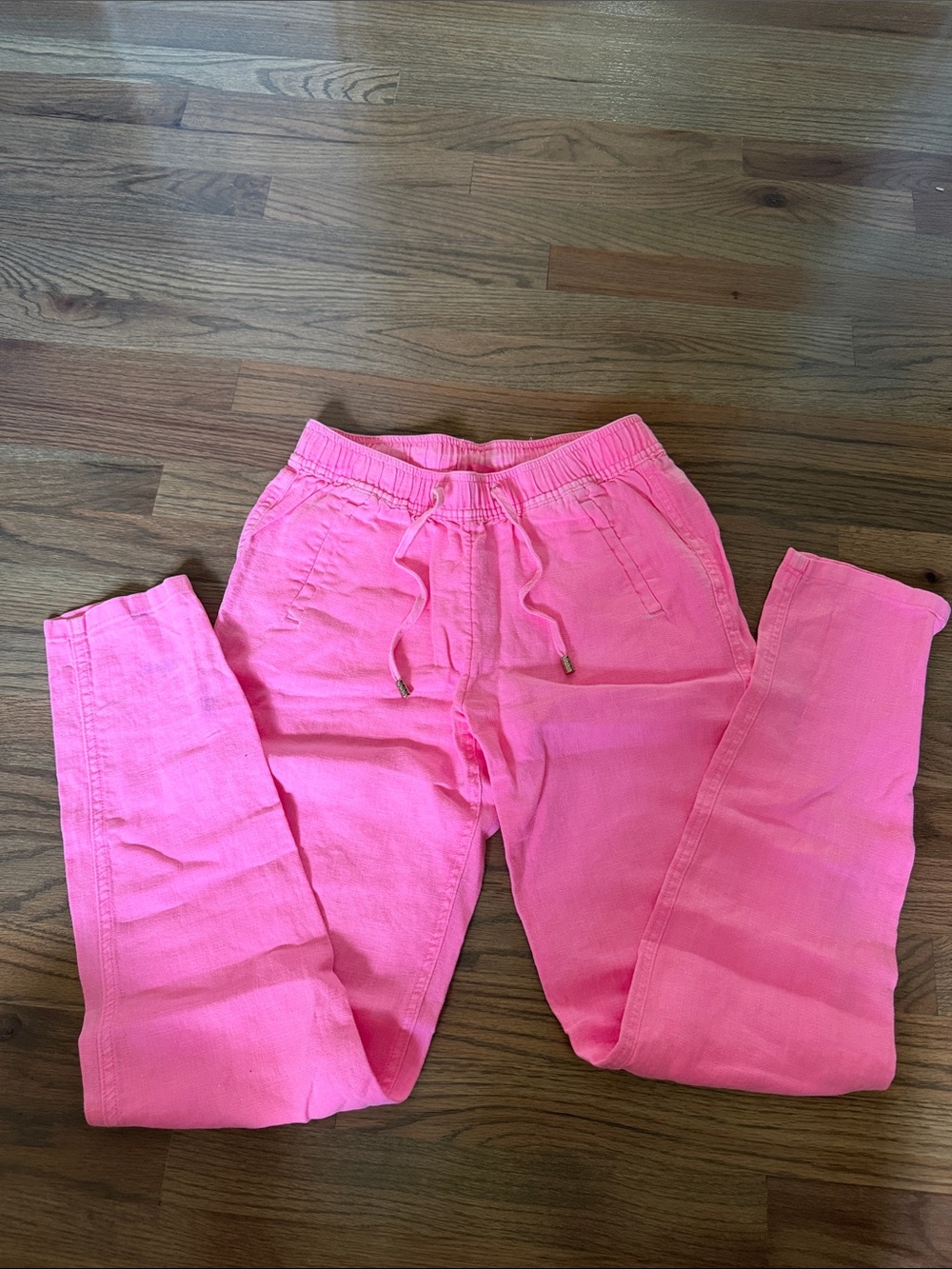 Lilly Pulitzer Bright Pink Cropped Drawstring Pants